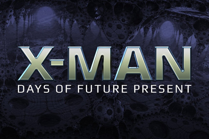 
									X-Man Futuristic Dark Font Effect PSD Template